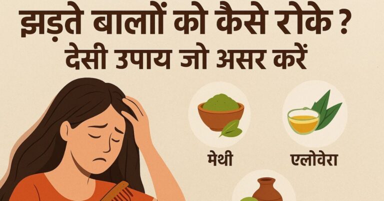 झड़ते बालों को कैसे रोके